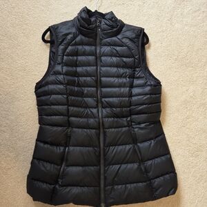 Long Women's Lululemon Black Quilted Vest